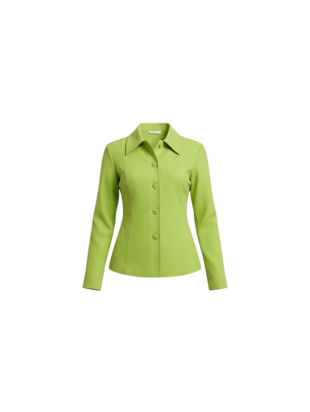 1970s Lime Green Fitted Shirt